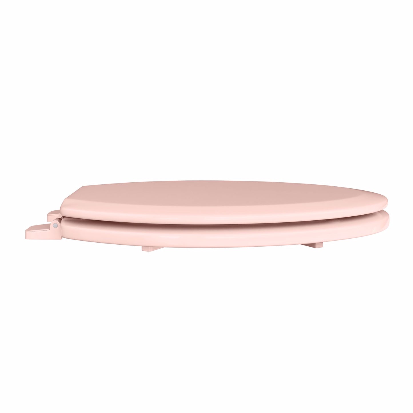 Jones Stephens C014WD20 Venetian Pink Deluxe Molded Wood Toilet Seat, Closed Front with Cover, Elongated