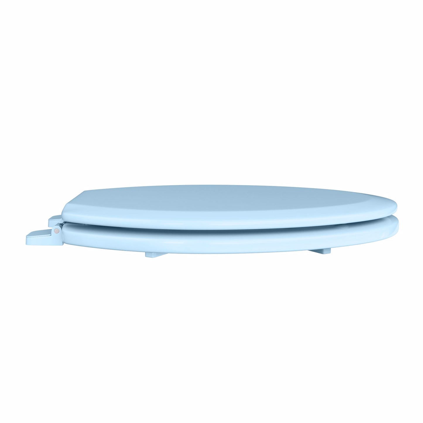 Jones Stephens C014WD45 Regency Blue Deluxe Molded Wood Toilet Seat, Closed Front with Cover, Elongated