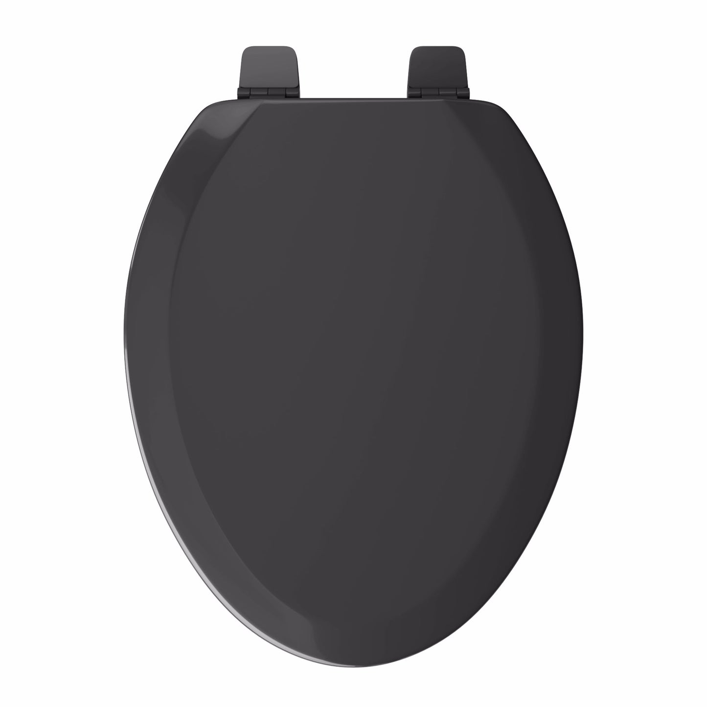 Jones Stephens C014WD90 Black Deluxe Molded Wood Toilet Seat, Closed Front with Cover, Elongated