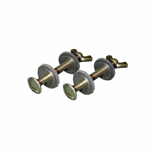 Jones Stephens C03240 5/16" x 3" Tank to Bowl Set with Brass Bolt, Hex Nut and Wing Nut, 50 Pairs, Bagged