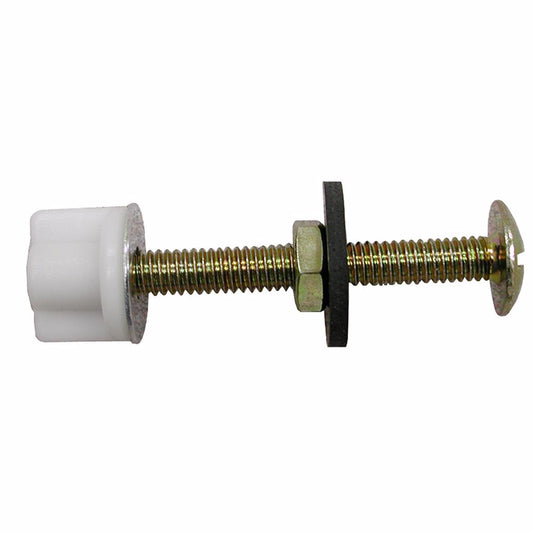 Jones Stephens C03251 5/16" x 3" Tank to Bowl Set with Gasket and Brass Plated Bolt and Poly Wingnut, 50 Pairs, Bagged