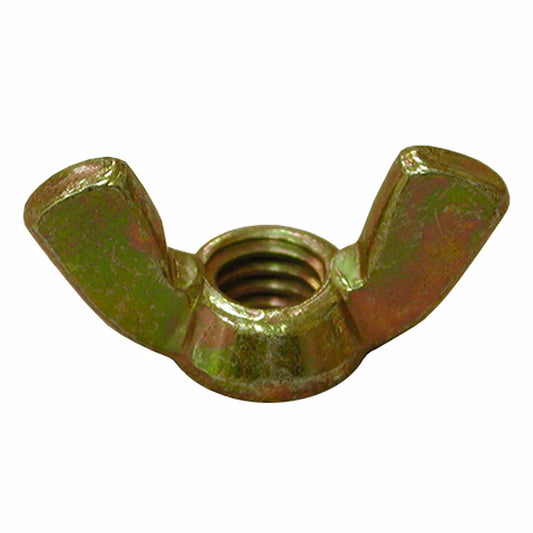 Jones Stephens C03803 5/16"-18 Brass Plated Forged Wing Nut