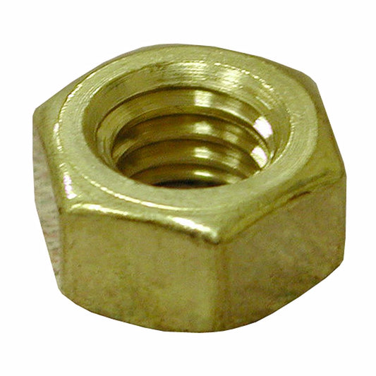 Jones Stephens C03805 5/16"-18 Brass Heavy Hex Jam Nut