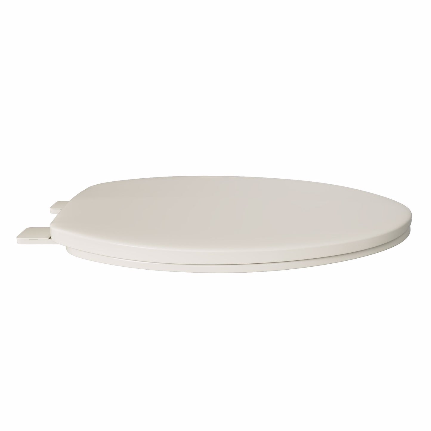 Jones Stephens C101101 Bone Standard Plastic Toilet Seat, Closed Front with Cover, Elongated