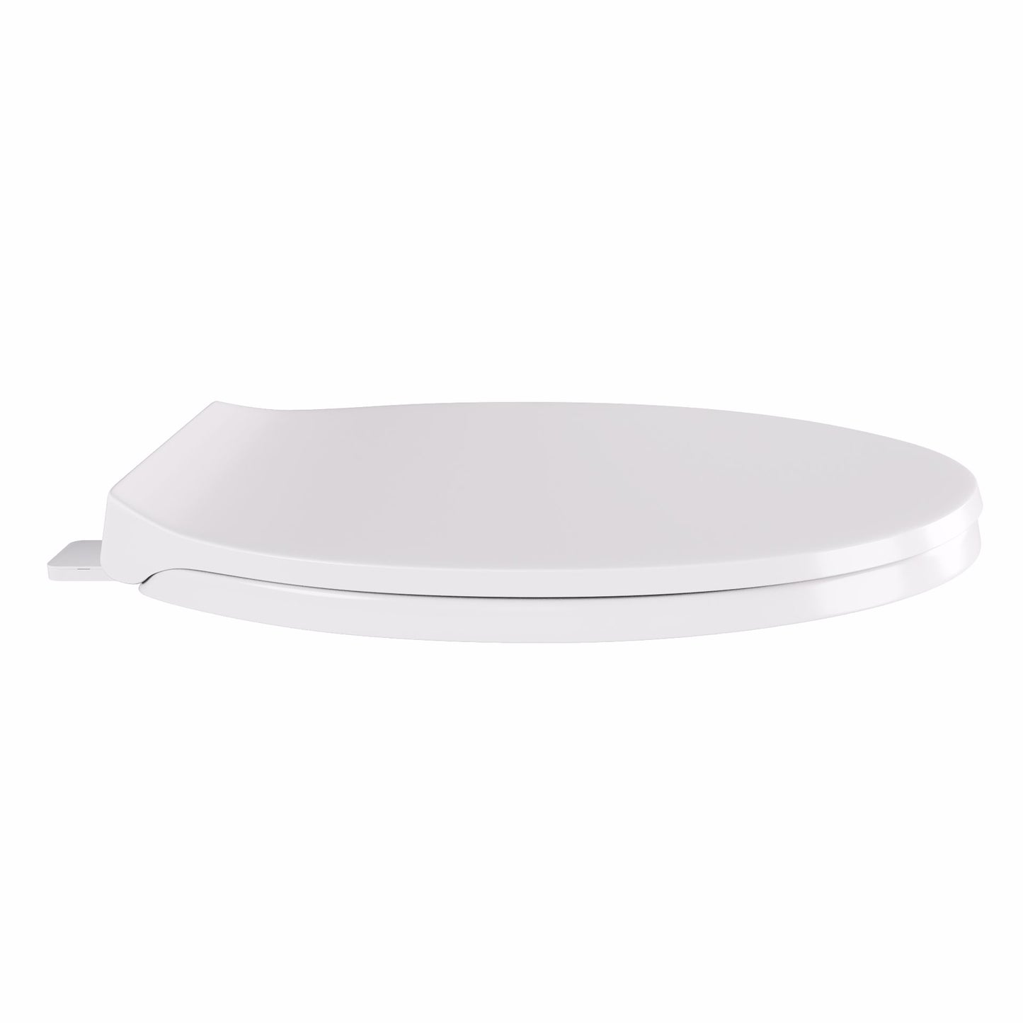 Jones Stephens C104200 White Deluxe Plastic Toilet Seat, Closed Front with Cover, Elongated