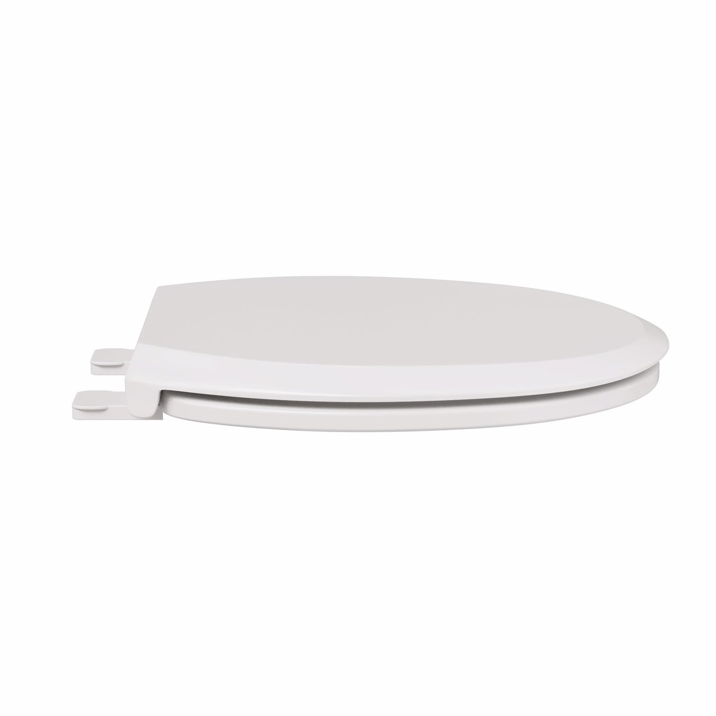 Jones Stephens C1211S00 White Deluxe Plastic Toilet Seat, Closed Front with Cover, Slow-Close and QuicKlean® Hinges, Elongated