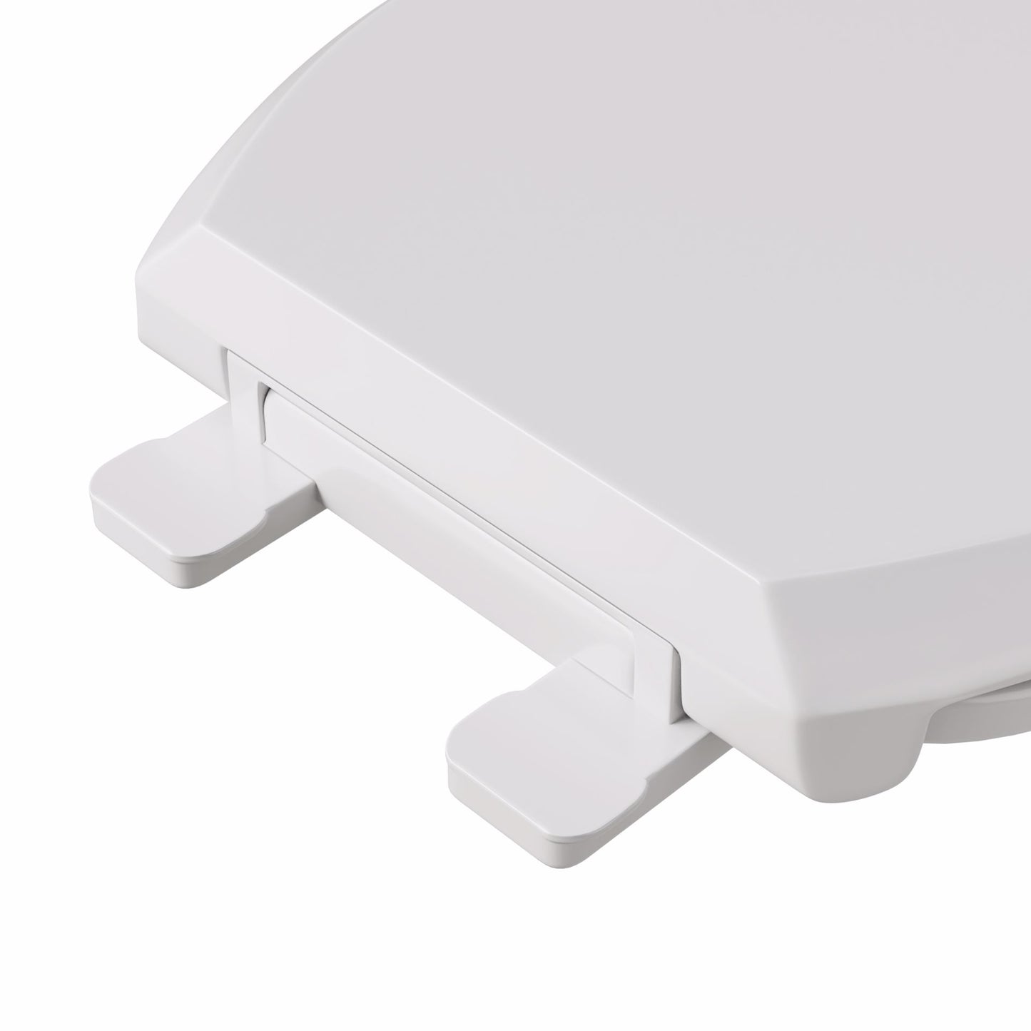 Jones Stephens C1211S00 White Deluxe Plastic Toilet Seat, Closed Front with Cover, Slow-Close and QuicKlean® Hinges, Elongated