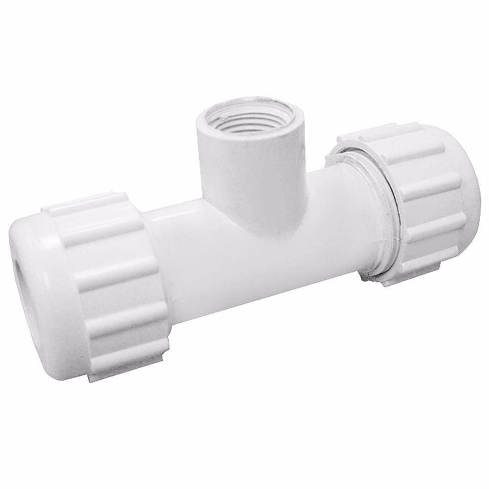 Jones Stephens C17125 1-1/4" PVC Compression Tee