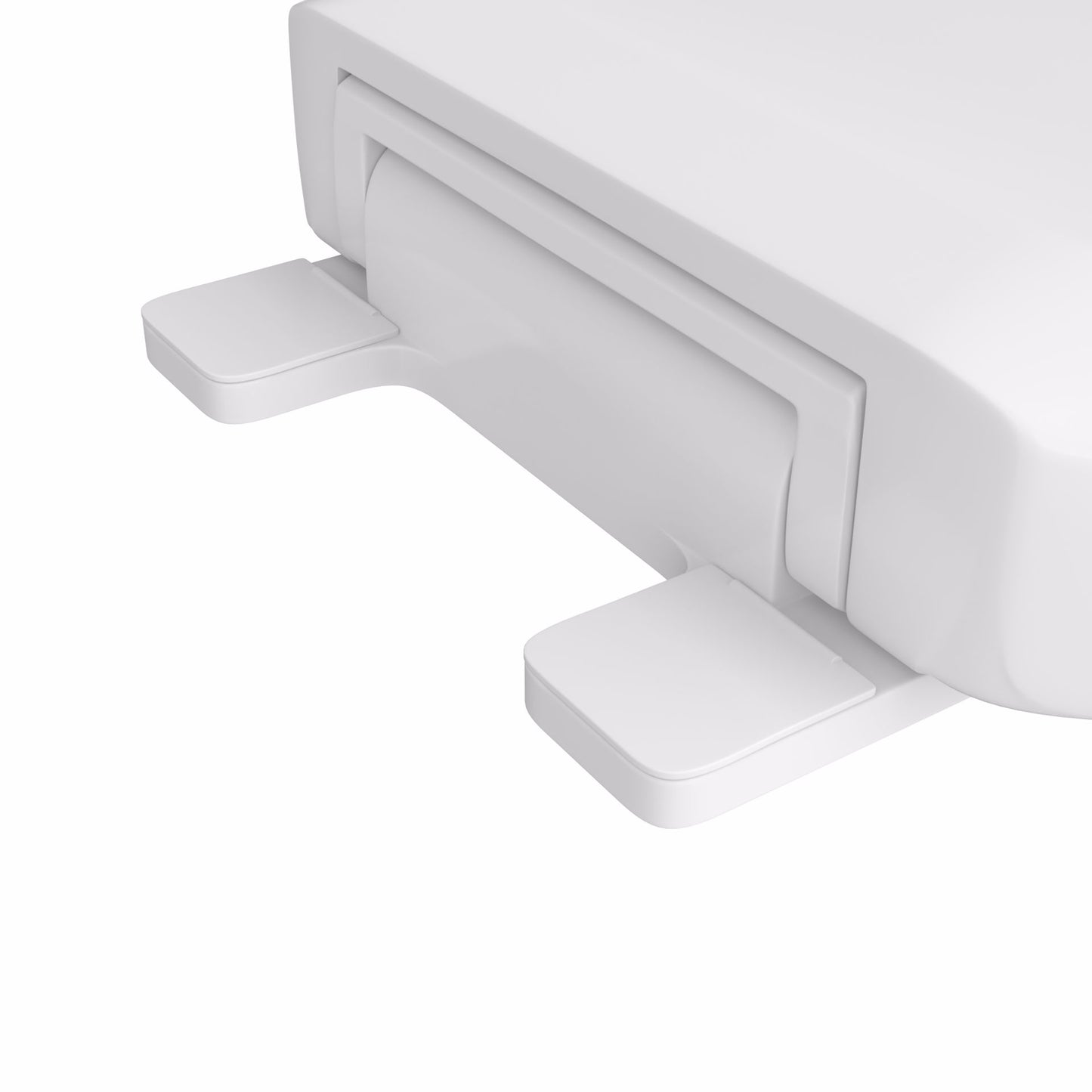 Jones Stephens C2200HPSS00 White Premium Plastic Toilet Seat, Closed Front with Cover, Elongated