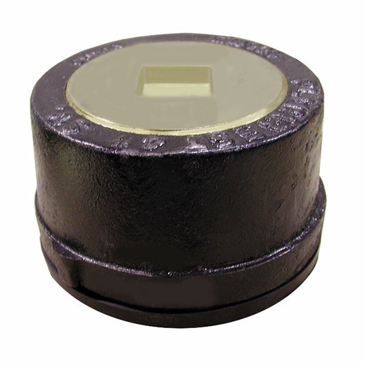 Jones Stephens C36014 4" Service Weight Push-On Cleanout Less Gasket with Countersunk Plug - 3" Height