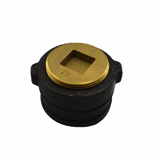 Jones Stephens C39503 3" No Hub Cleanout With 2-1/2" Countersunk Heavy Plug - 2-1/8" Height