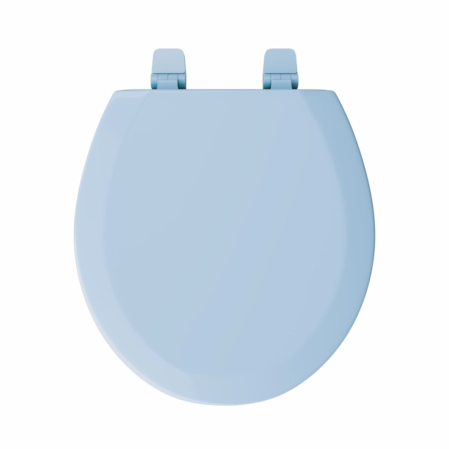 Jones Stephens C3B4R245 Regency Blue Deluxe Molded Wood Toilet Seat, Closed Front with Cover, Round