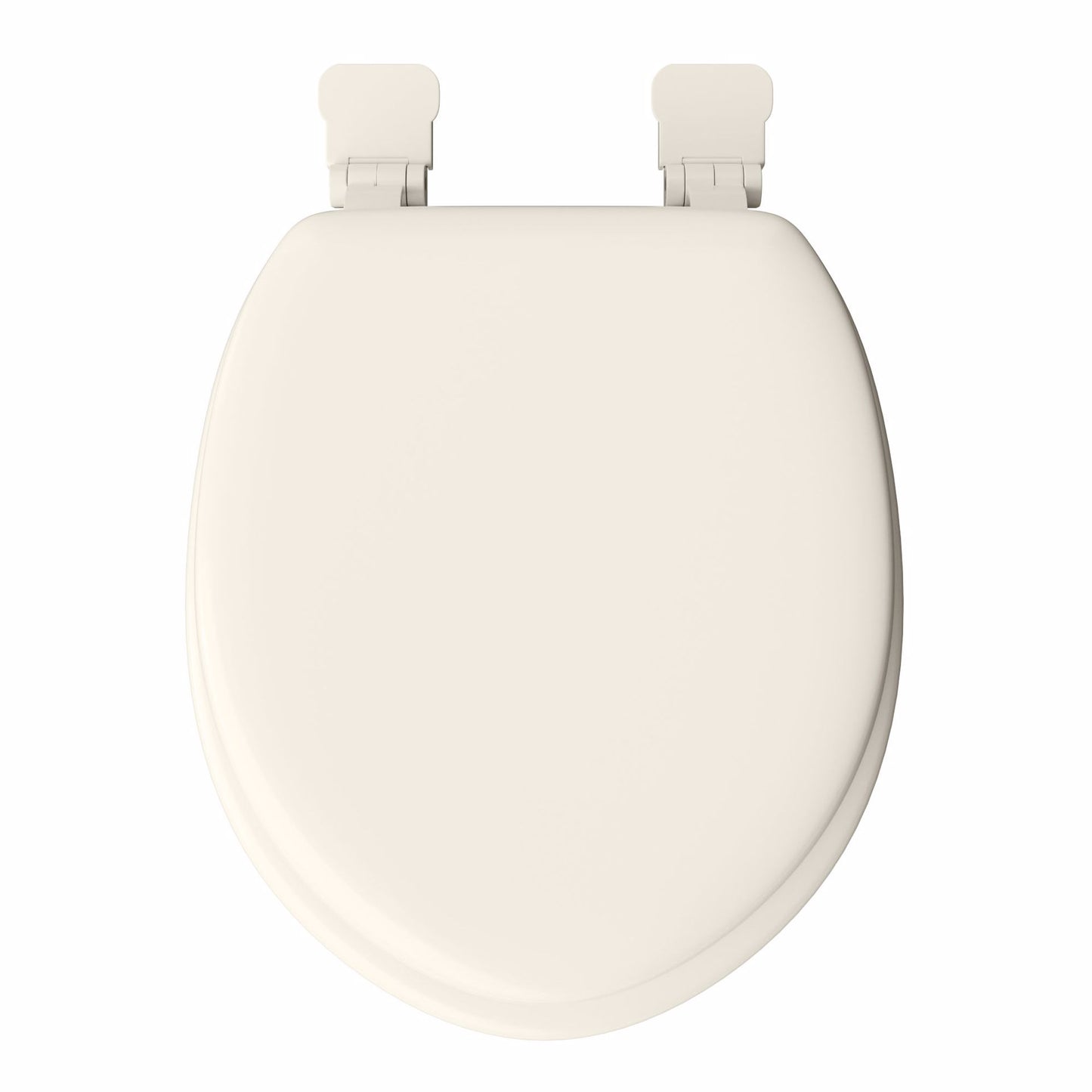 Jones Stephens C3B5R201 Bone Soft Toilet Seat, Closed Front with Cover, QuicKlean® Hinges, Round