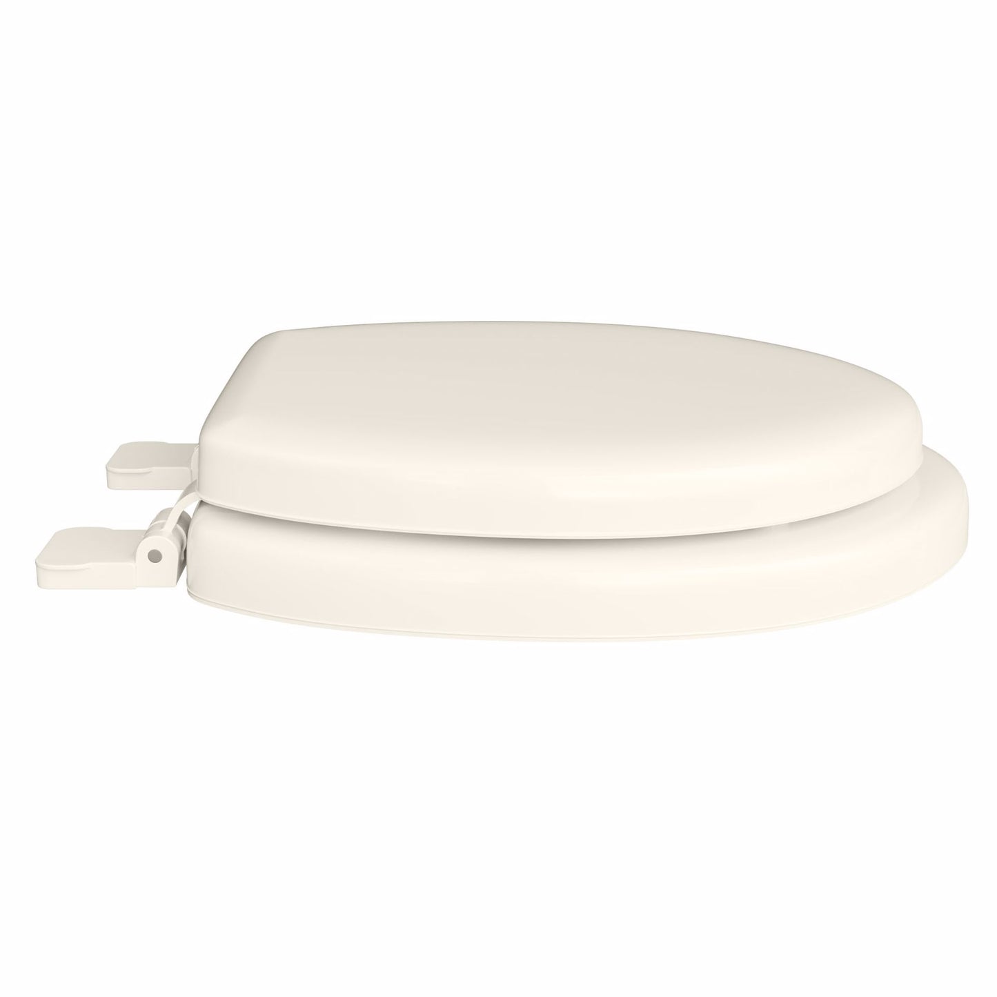 Jones Stephens C3B5R201 Bone Soft Toilet Seat, Closed Front with Cover, QuicKlean® Hinges, Round