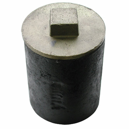 Jones Stephens C40002 2" Service Weight Cleanout Ferrule With 1-1/2" New Orleans Code Plug - 3" Height