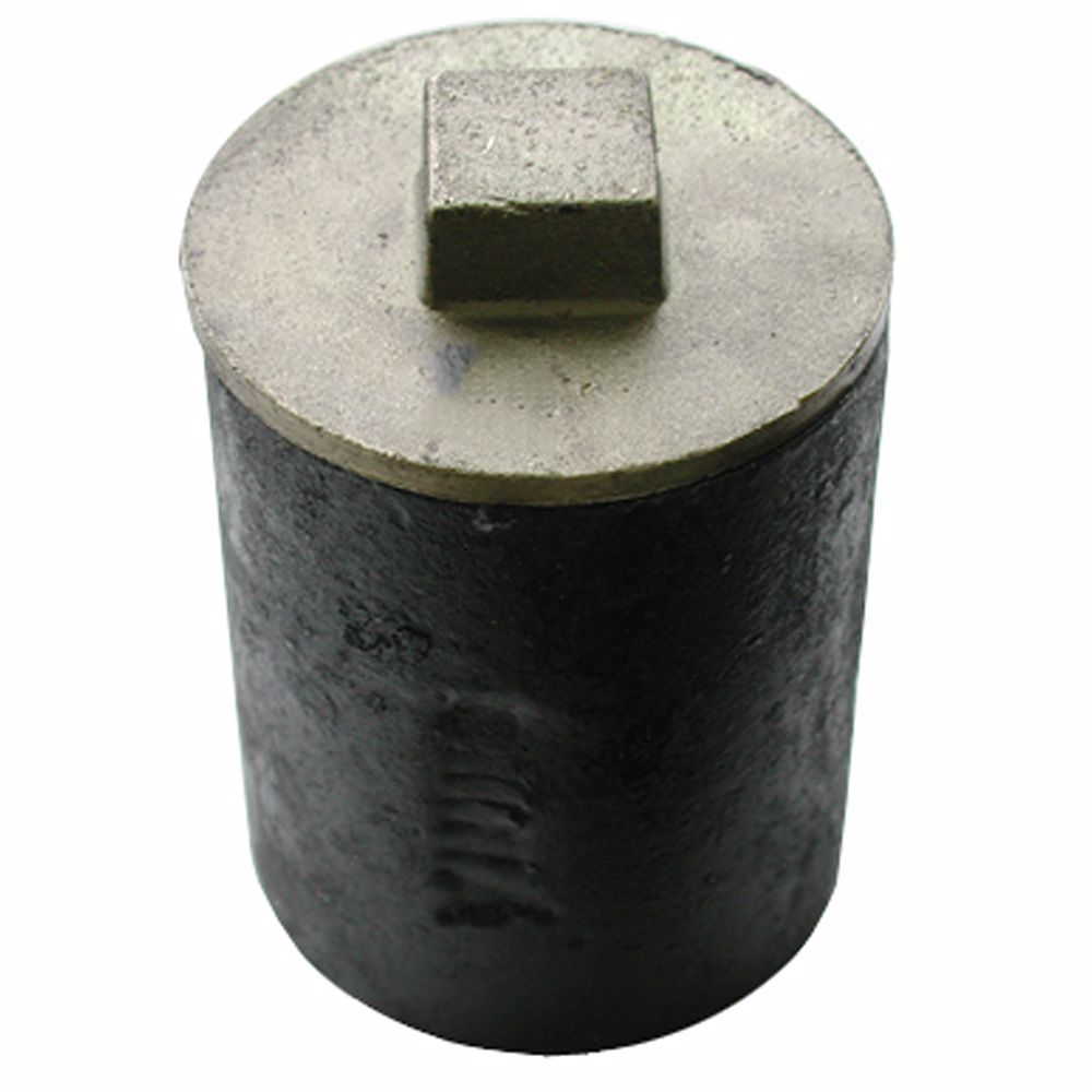 Jones Stephens C40003 3" Service Weight Cleanout Ferrule With 2-1/2" New Orleans Code Plug - 4" Height