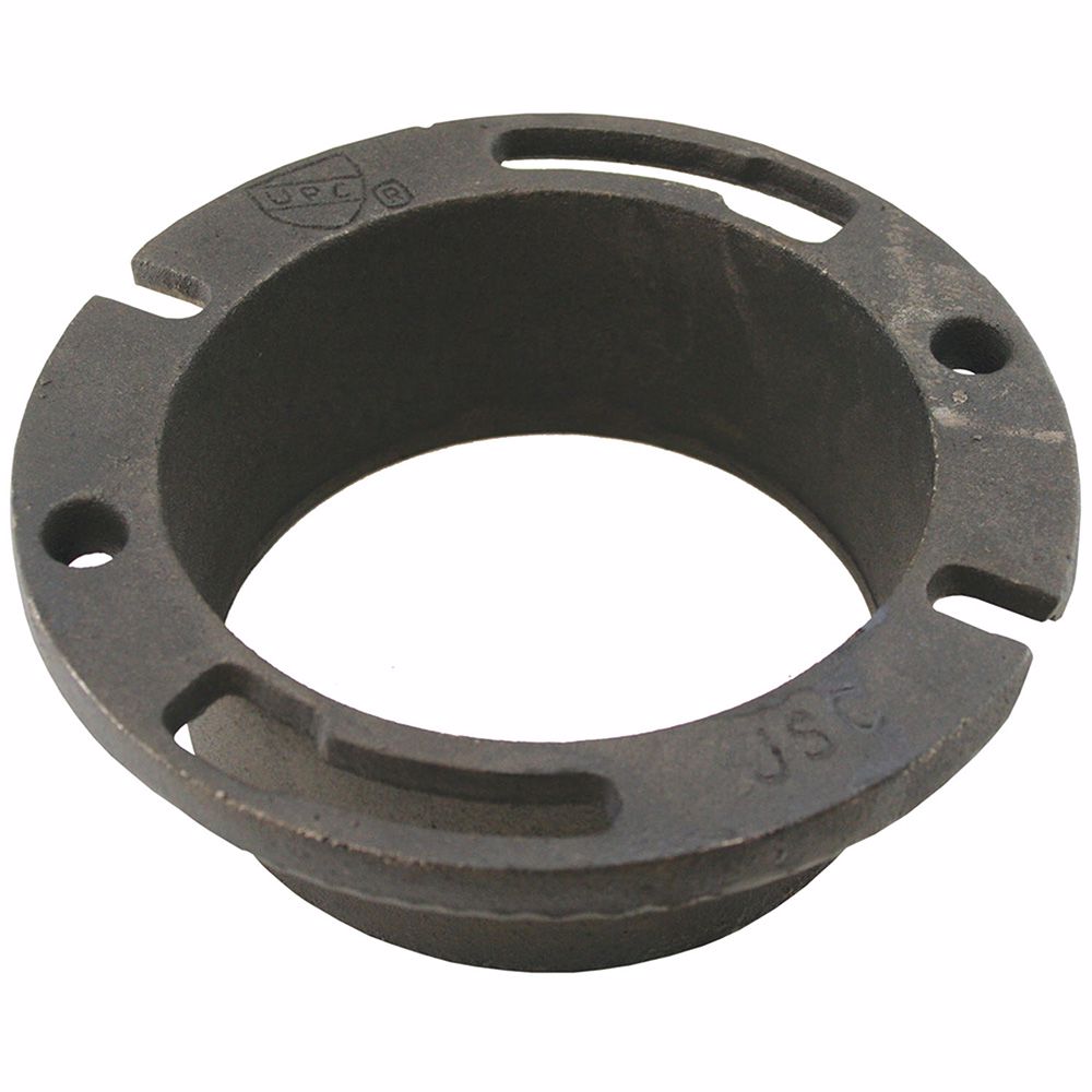 Jones Stephens C42421 4" x 2-1/2" (5" ID) Cast Iron Inside Caulk Closet Flange, Extra Heavy