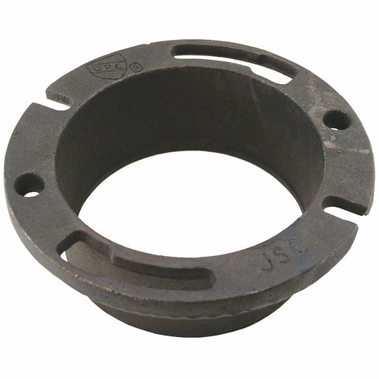 Jones Stephens C42421 4" x 2-1/2" (5" ID) Cast Iron Inside Caulk Closet Flange, Extra Heavy