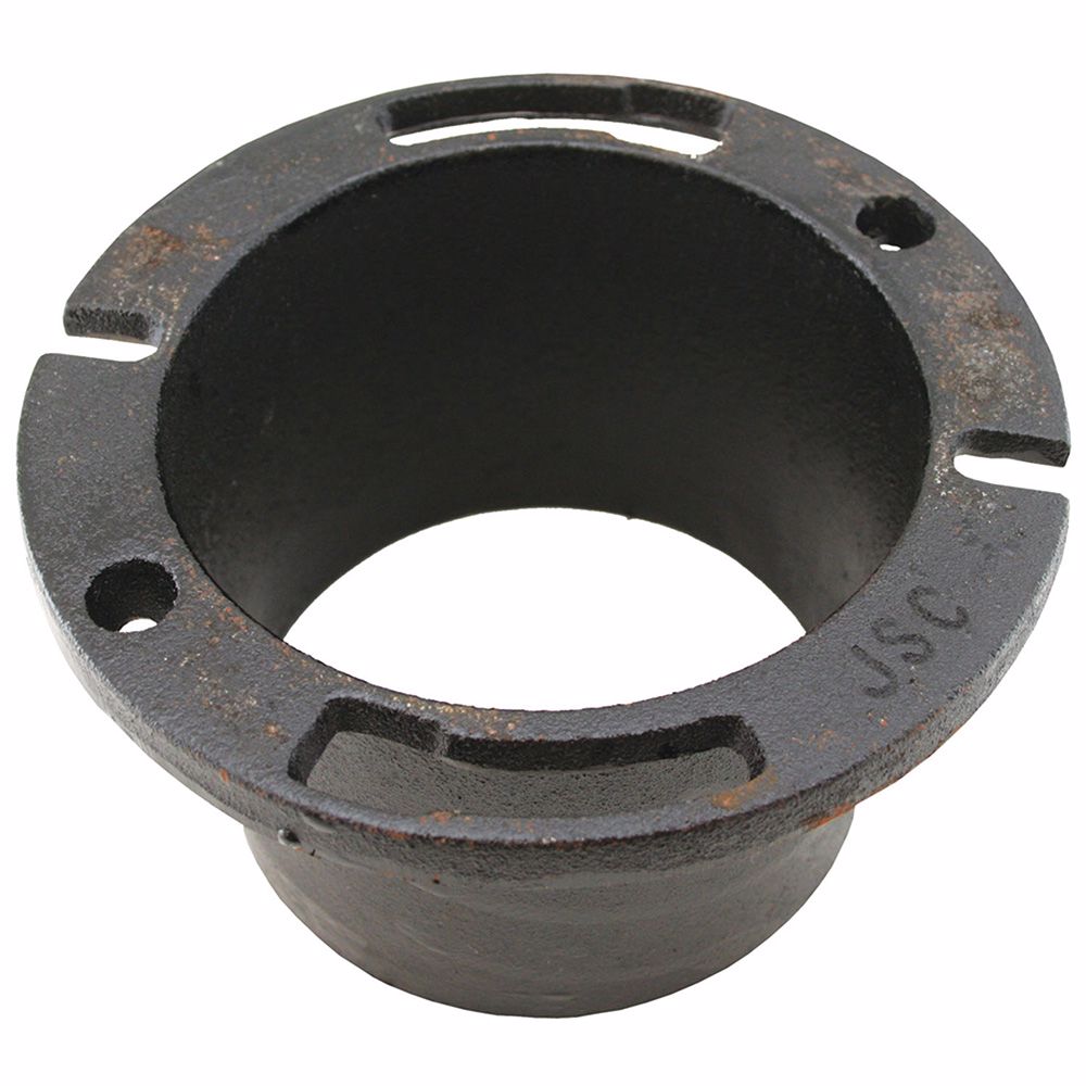 Jones Stephens C42440 4" x 4" (5" ID) Cast Iron Inside Caulk Closet Flange, Extra Heavy