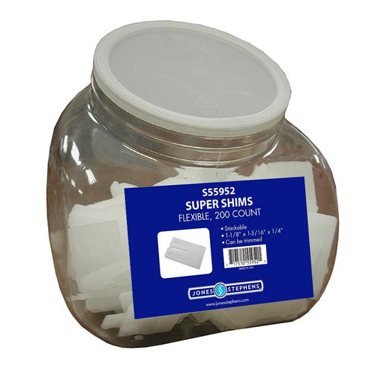 Jones Stephens S55952 Counter Display, Flexible Super Shims, 200 pcs.