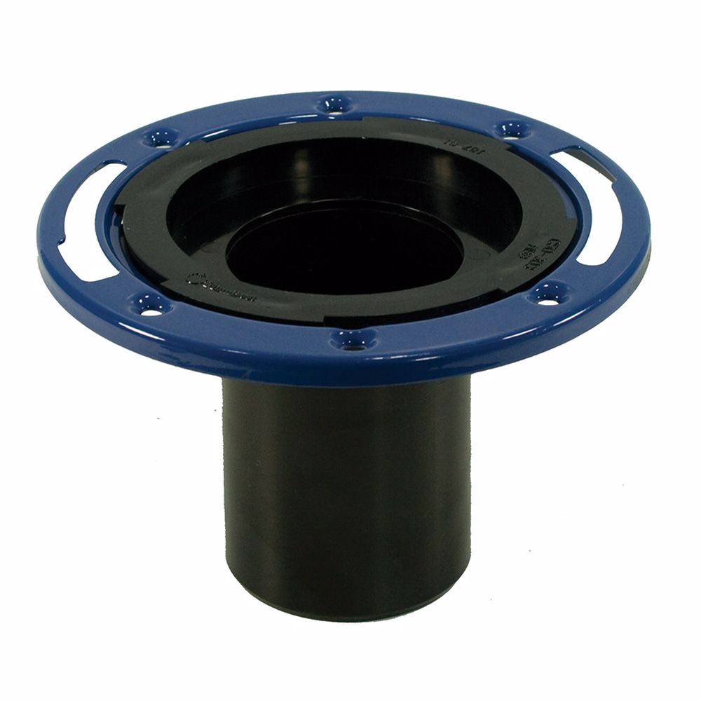Jones Stephens C50303 3" ABS Closet Flange with 4" Barrel and Metal Ring