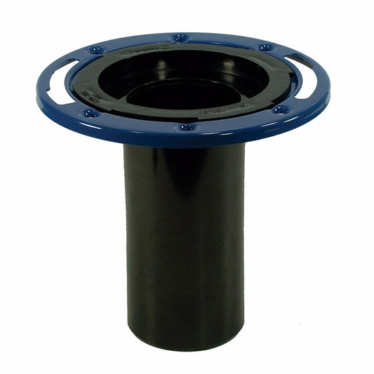 Jones Stephens C50305 3" ABS Closet Flange with 6" Barrel and Metal Ring