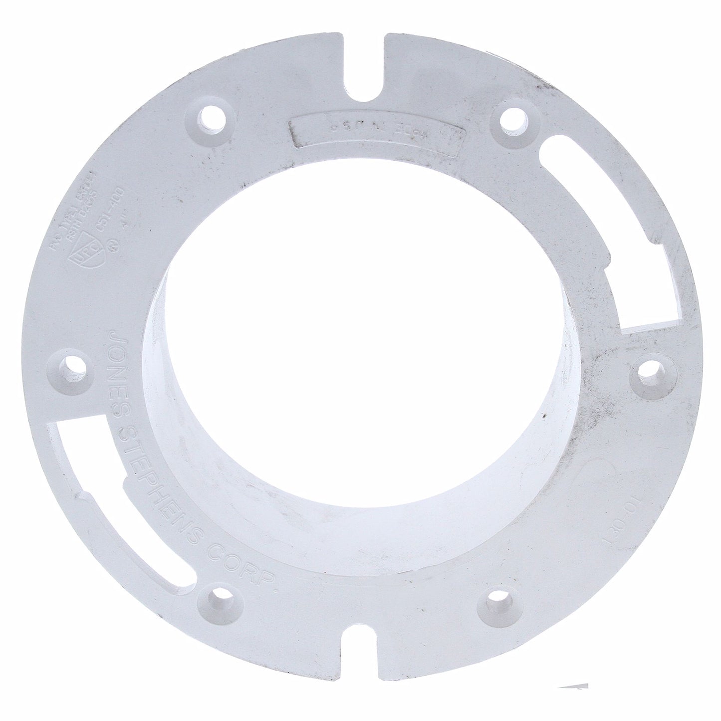 Jones Stephens C51400 4" PVC Closet Flange less Knockout