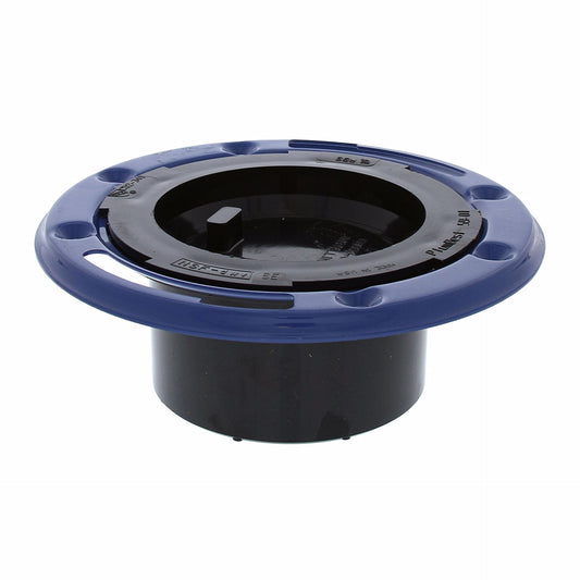 Jones Stephens C52341 3" x 4" ABS Closet Flange with Metal Ring and Knockout