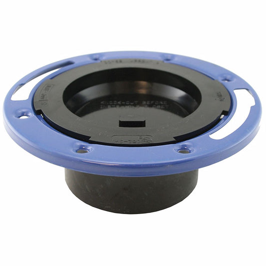 Jones Stephens C52401 4" ABS Closet Flange with Metal Ring and Knockout