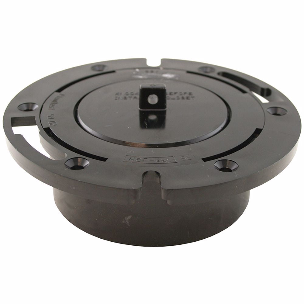 Jones Stephens C52403 4" ABS Closet Flange with Plastic Swivel Ring and Knockout