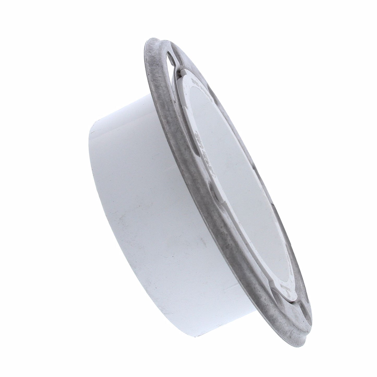 Jones Stephens C57140 4" PVC Closet Flange with Stainless Steel Ring less Knockout