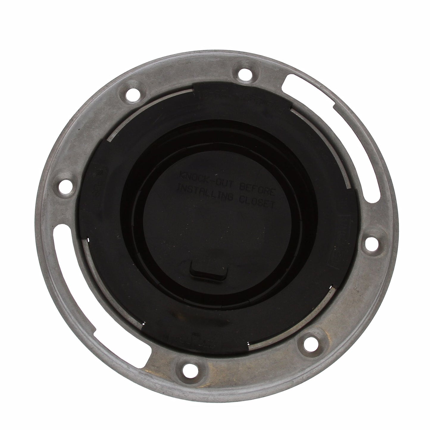 Jones Stephens C58034 3" x 4" ABS Closet Flange with Stainless Steel Ring and Knockout