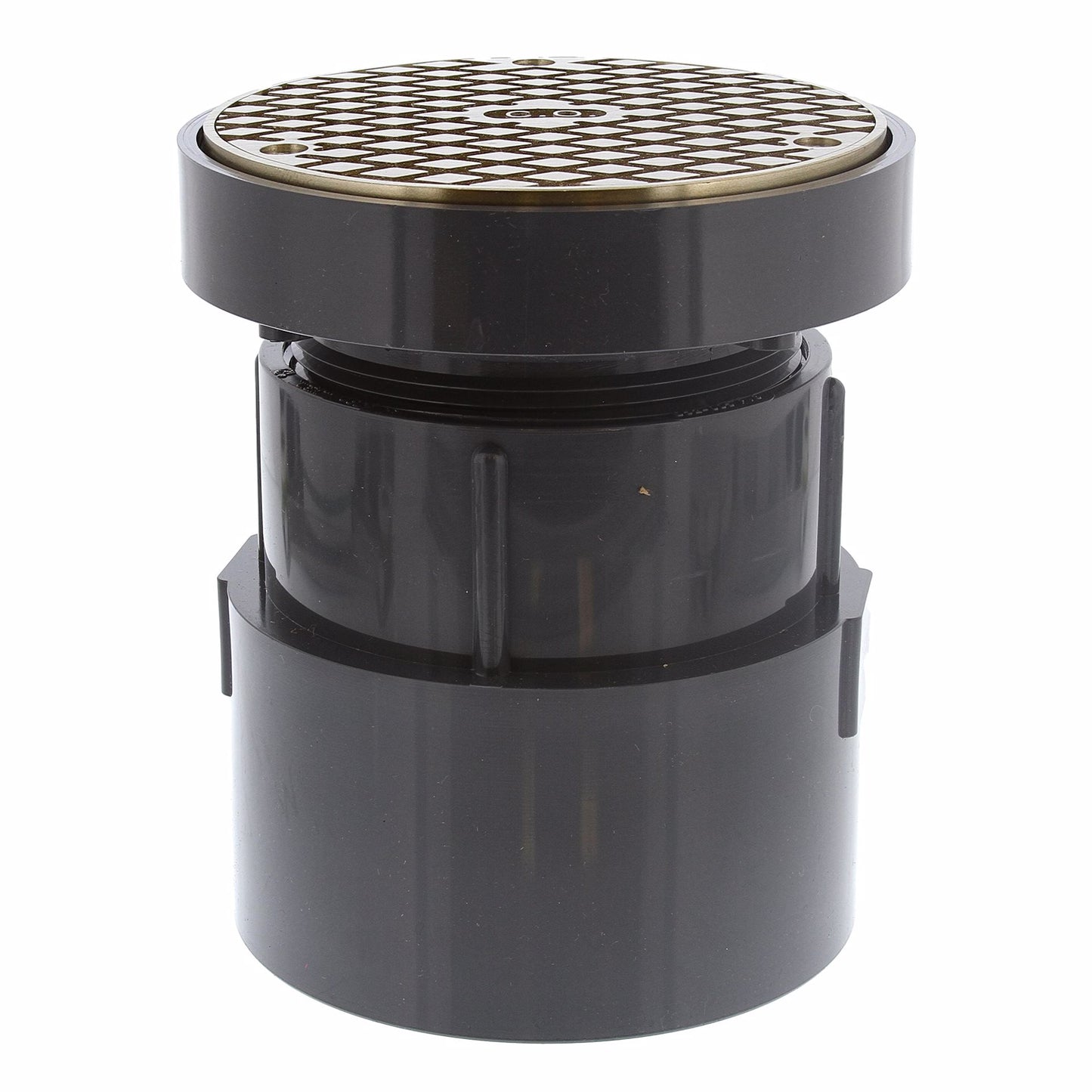 Jones Stephens C59245 4" LevelBest® Complete Pipe Fit Cleanout System with 3" Metal Spud and 5" Nickel Bronze Cover