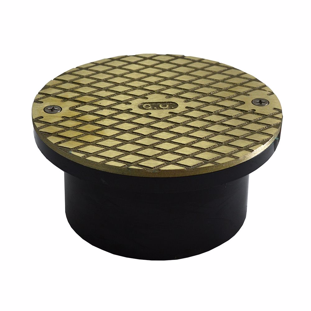 Jones Stephens C60043 4" ABS General Purpose Access Fitting with 6" Nickel Bronze Cover