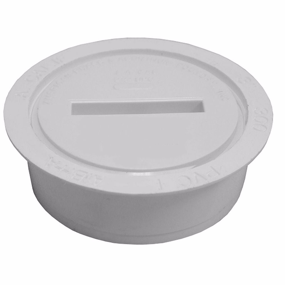 Jones Stephens C60116 2" PVC Internal Pipe Cleanout with 1-1/2" IPS Countersunk Plug with Insert
