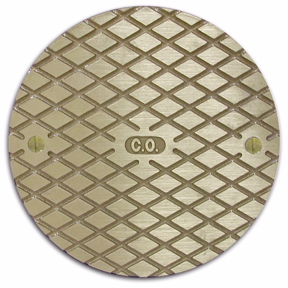 Jones Stephens C60501 6" Nickel Bronze Round Cast Cleanout Cover