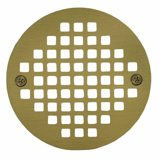Jones Stephens C60804 5" Polished Brass Round Cast Coverall Strainer