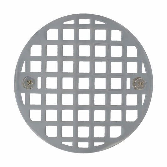 Jones Stephens C60806 4" Chrome Plated Round Cast Coverall Strainer