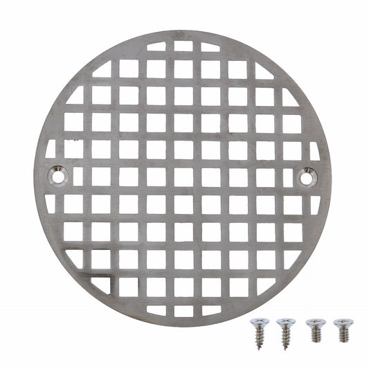 Jones Stephens C6084BN Brushed Nickel 5.196" Round Cast Brass Heavy Duty Strainer
