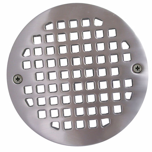 Jones Stephens C6087BN Brushed Nickel 4-1/4" Round Cast Brass Heavy Duty Strainer