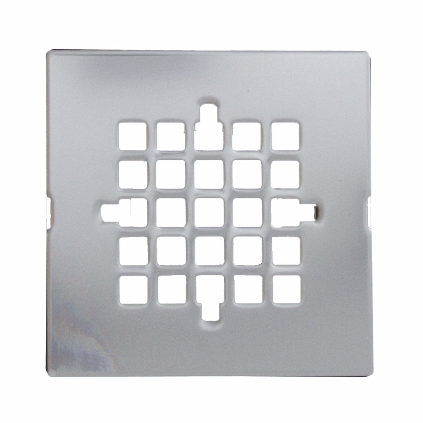 Jones Stephens C60888 4-1/4" Polished Stainless Steel Square Strainer, Snap-In