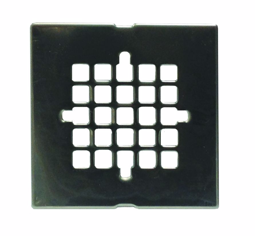 Jones Stephens C6088BN 4-1/4" Brushed Nickel Square Strainer, Snap-In