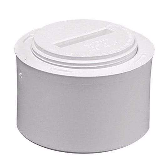 Jones Stephens C61023 2" x 3" PVC Fit-Flush Cleanout with 2" IPS Countersunk Plug