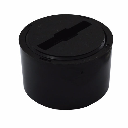Jones Stephens C61134 3" x 4" ABS Fit-Flush Cleanout with 3" IPS Countersunk Plug
