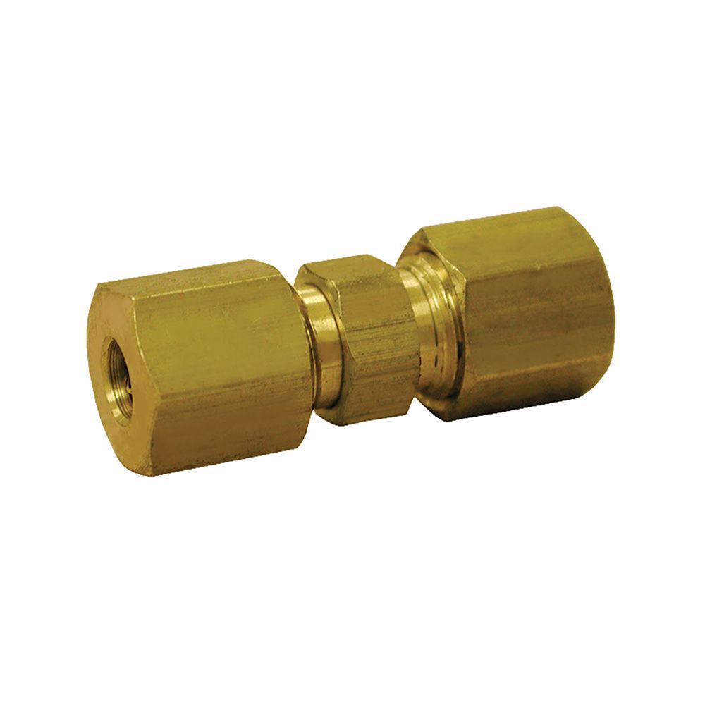 Jones Stephens C74030LF 3/8" x 1/4" Brass Compression Union