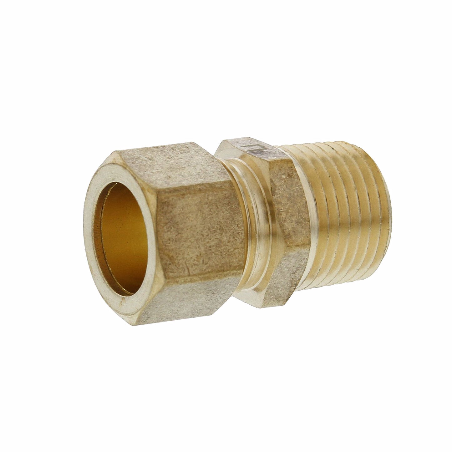 Jones Stephens C74071LF 5/8" x 1/2" Brass Compression x MIP Connector