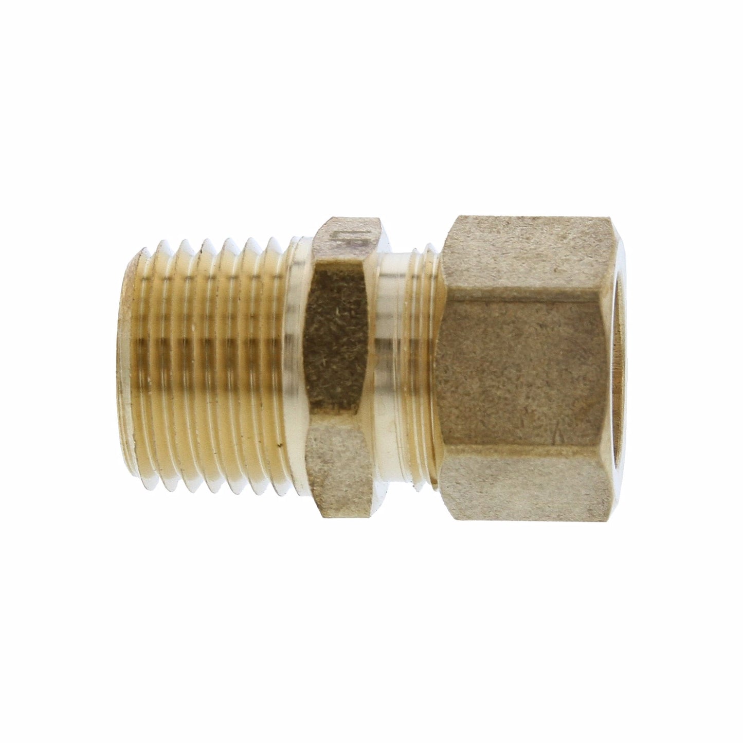 Jones Stephens C74071LF 5/8" x 1/2" Brass Compression x MIP Connector
