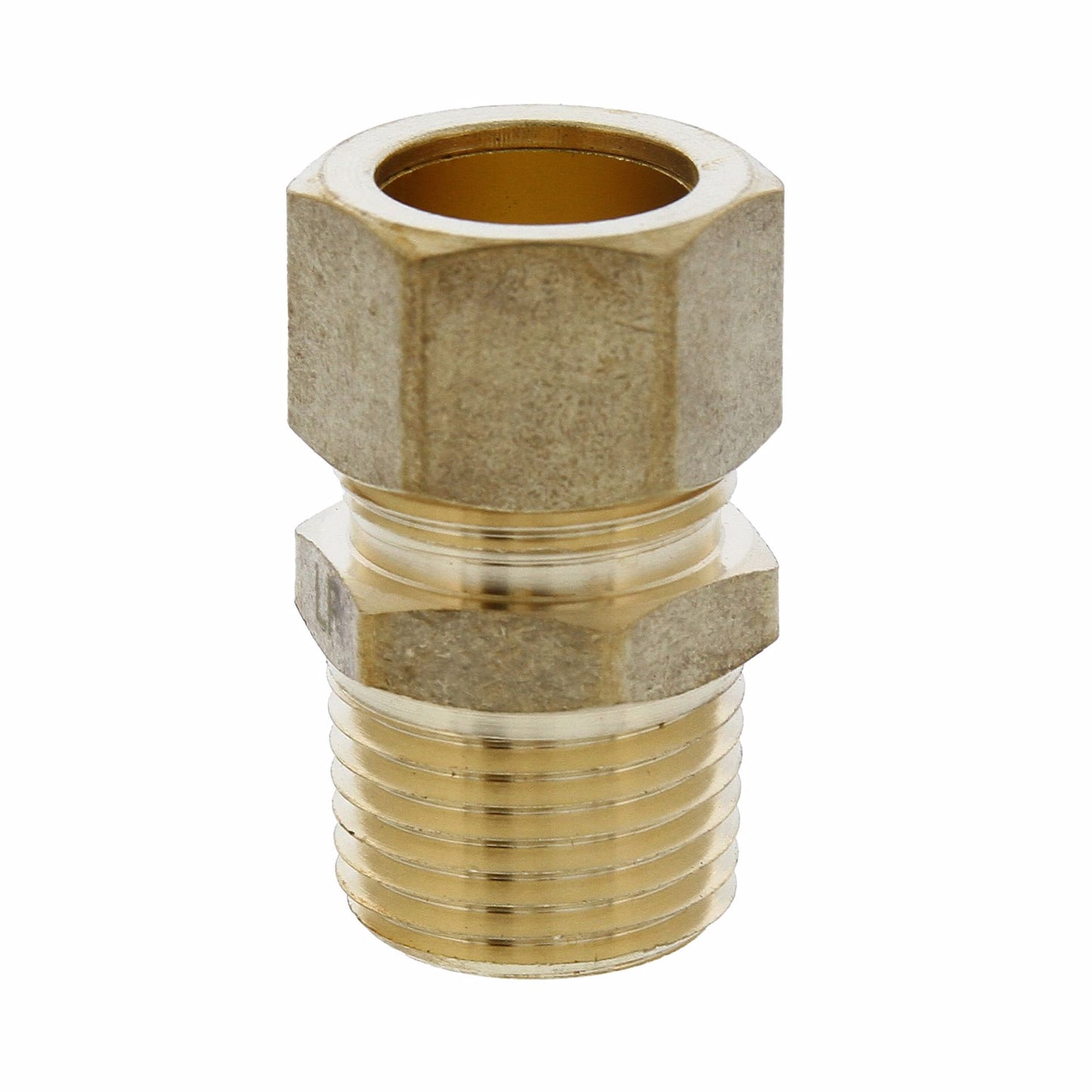 Jones Stephens C74071LF 5/8" x 1/2" Brass Compression x MIP Connector