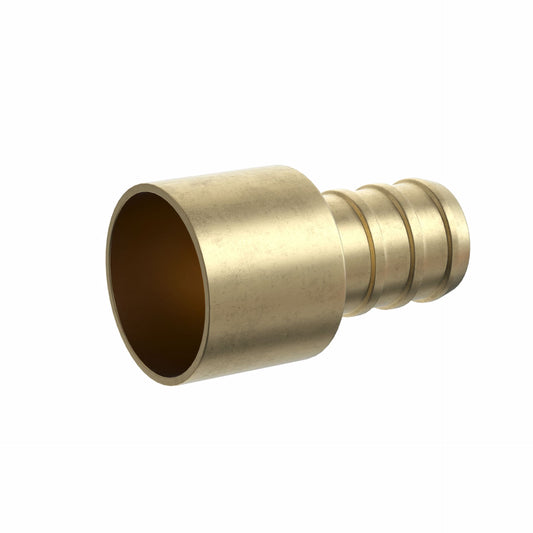 Jones Stephens C76029LF 1/2" F1807 x 3/4" Female Brass PEX Sweat Adapter, Bag of 50