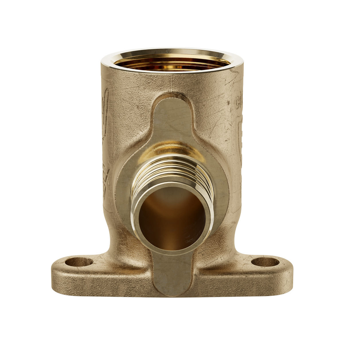 Jones Stephens C76090LF 3/4" F1807 x FIP Brass PEX 90° Drop Ear Elbow, Bag of 5